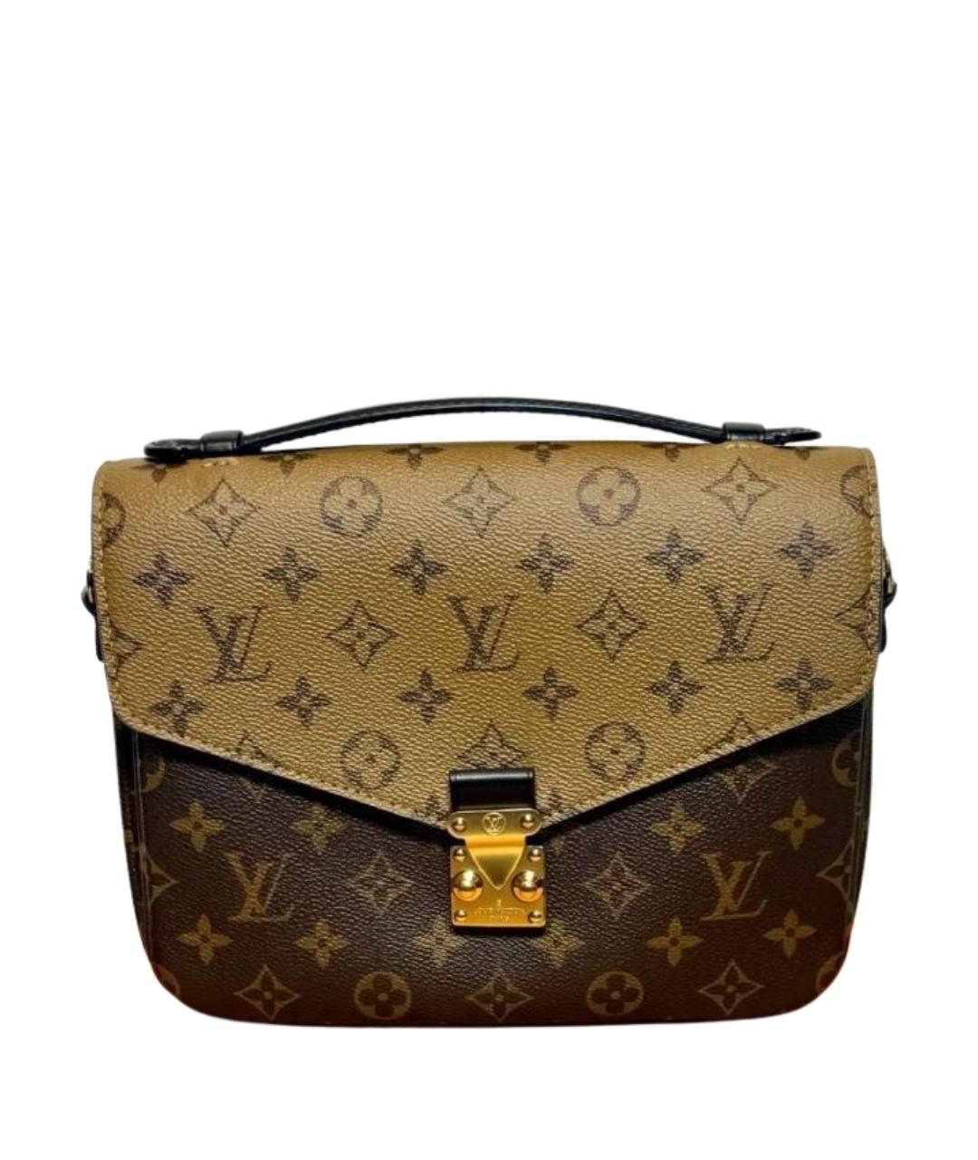 LOUIS VUITTON Коричневая сумка с короткими ручками, фото 1