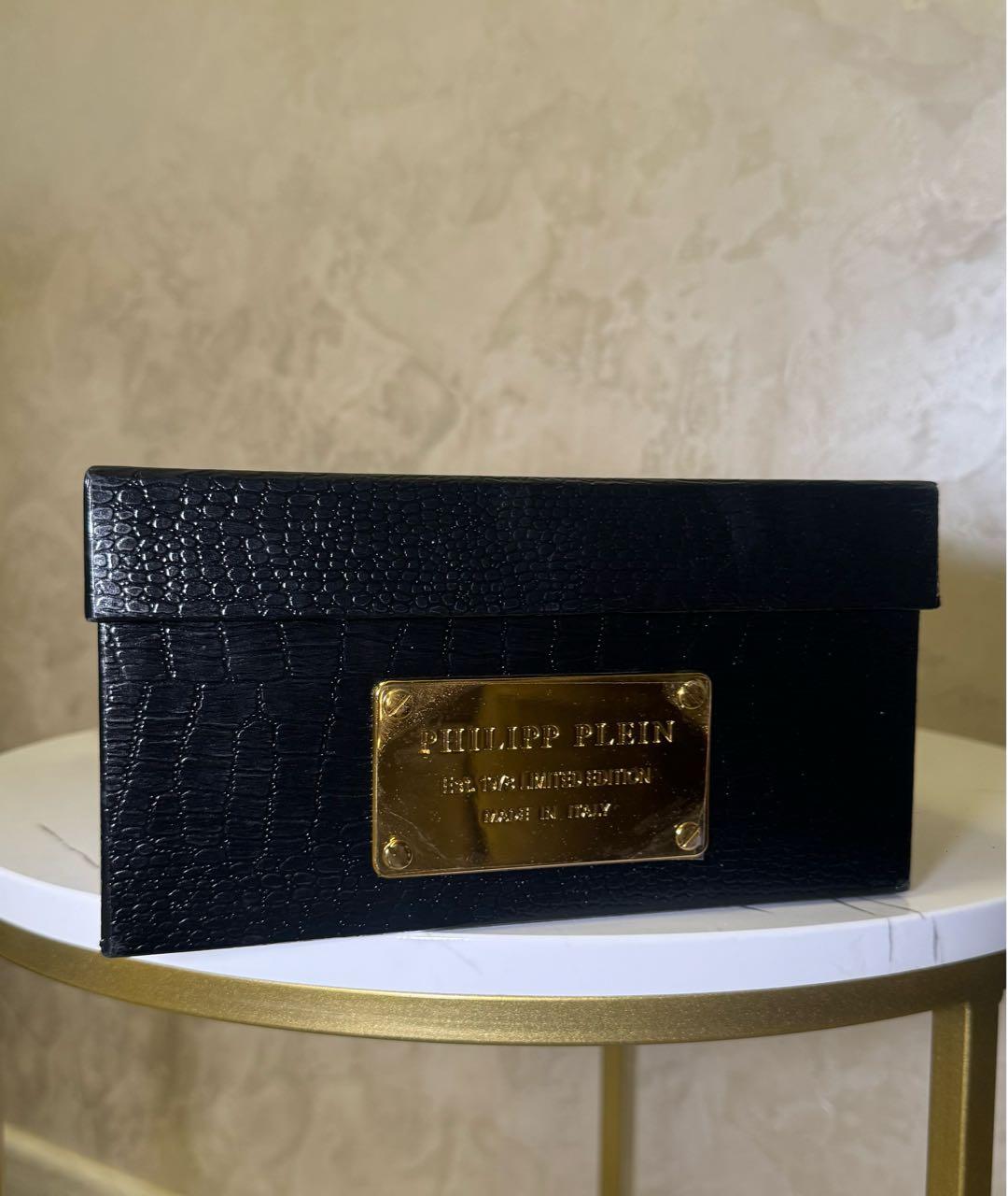 PHILIPP PLEIN Красные кожаные босоножки, фото 6