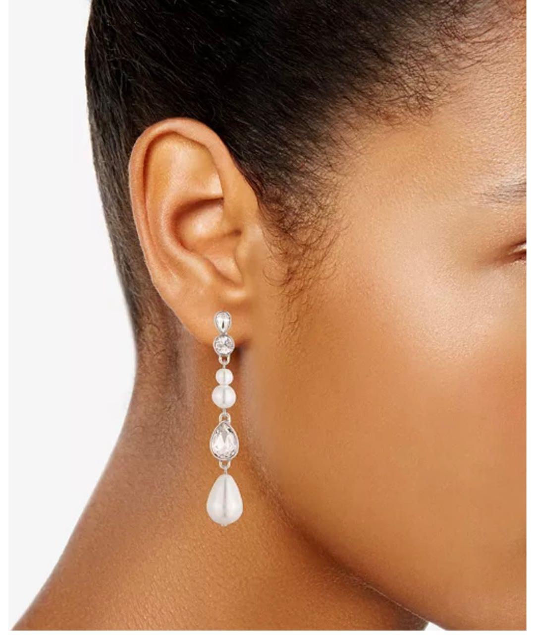 GIVENCHY Серебряные металлические серьги, фото 4