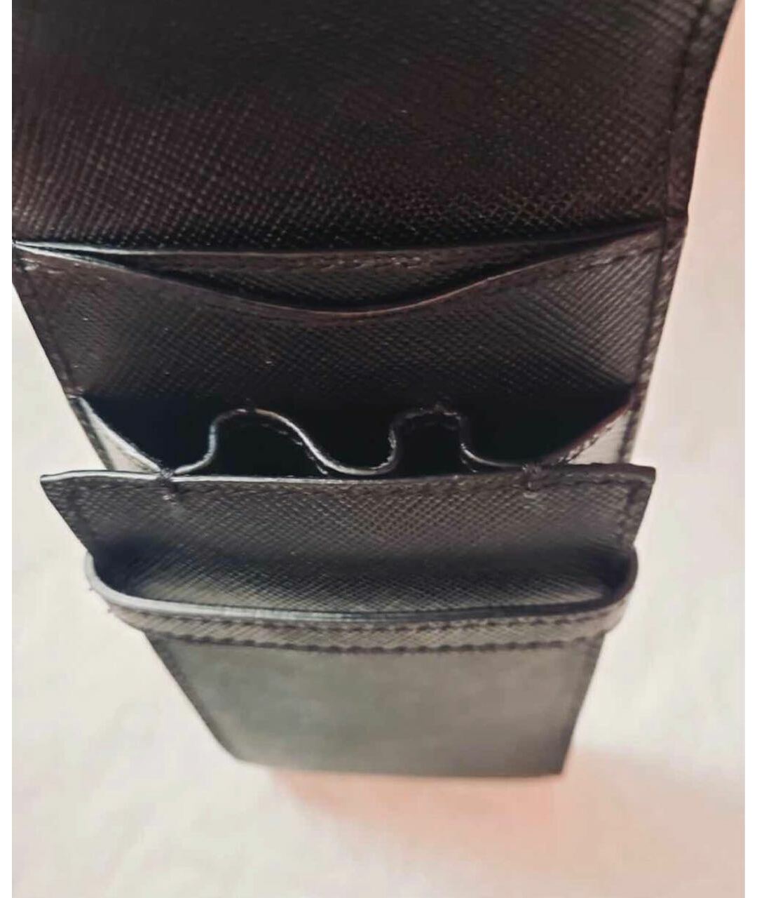 BRIONI Черный кожаный кошелек, фото 4