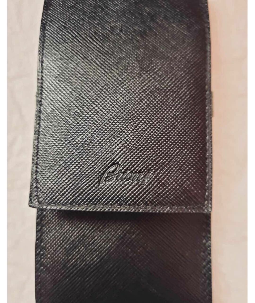 BRIONI Черный кожаный кошелек, фото 2