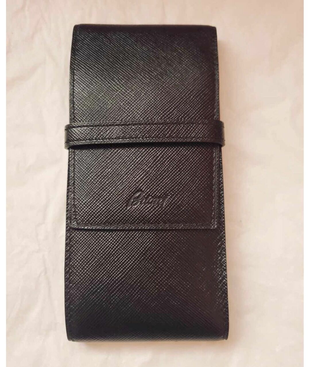 BRIONI Черный кожаный кошелек, фото 6