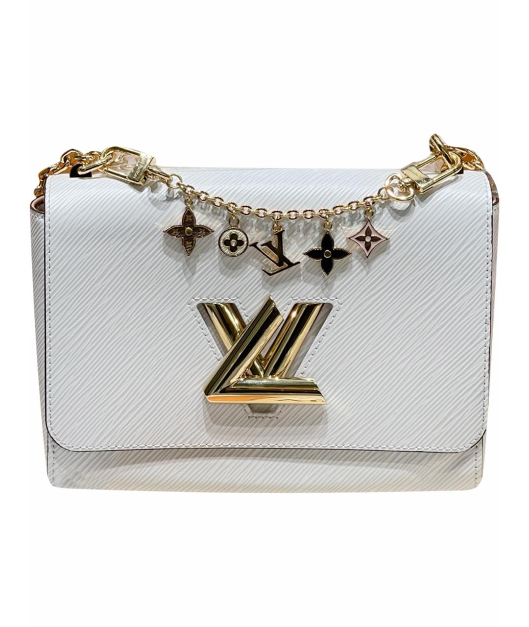 LOUIS VUITTON Белая кожаная сумка через плечо, фото 1