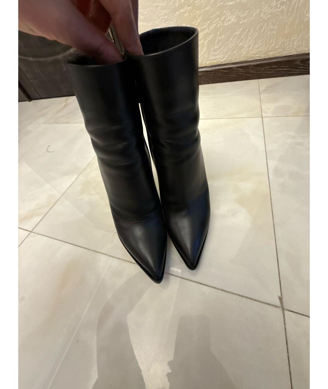 CASADEI Черные кожаные ботильоны, фото 6