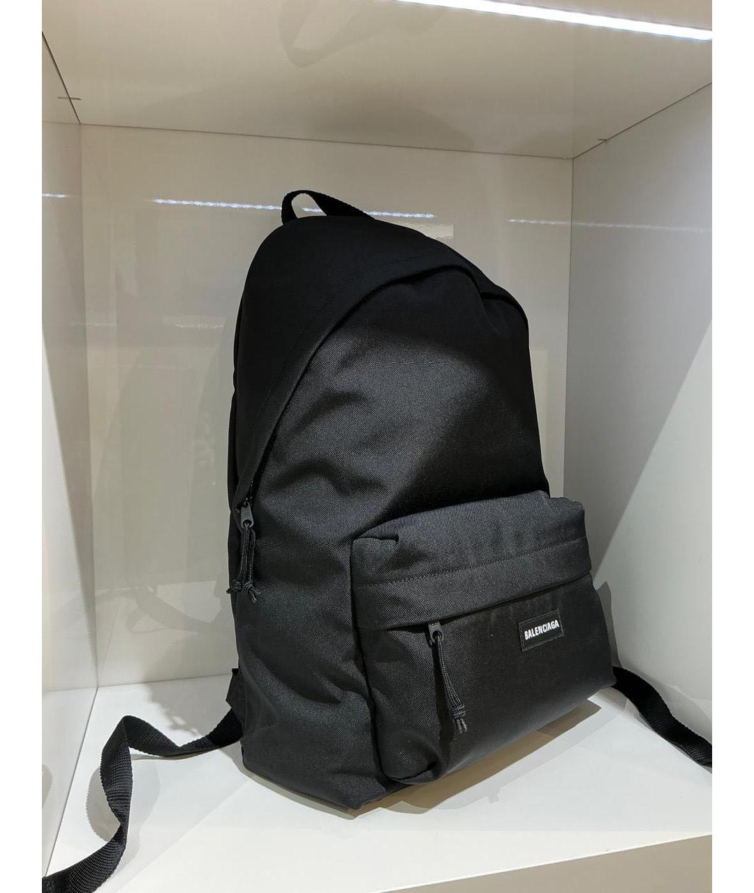 BALENCIAGA Черный тканевый рюкзак, фото 3