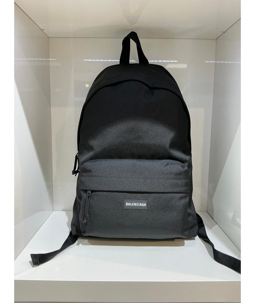 BALENCIAGA Черный тканевый рюкзак, фото 2