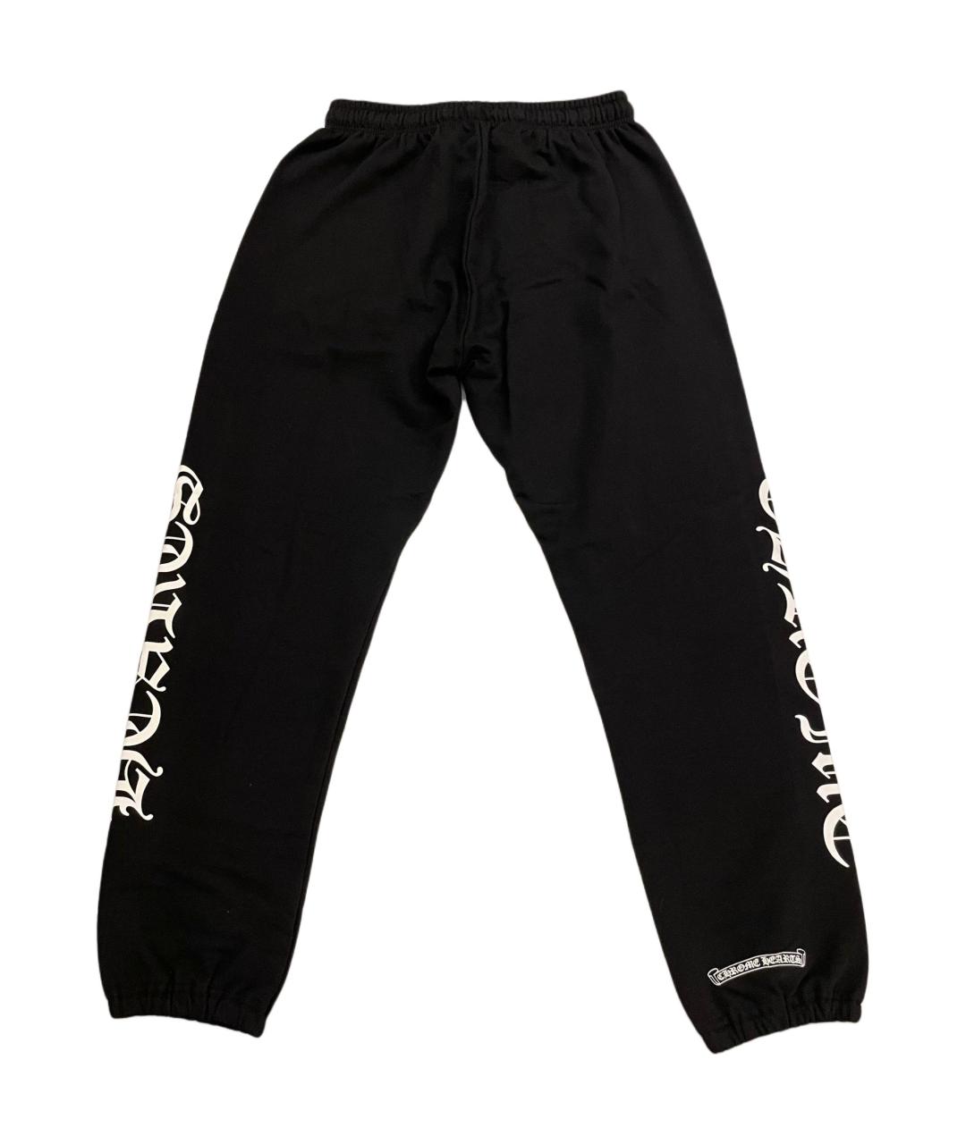 CHROME HEARTS Черные хлопковые спортивные брюки и шорты, фото 2