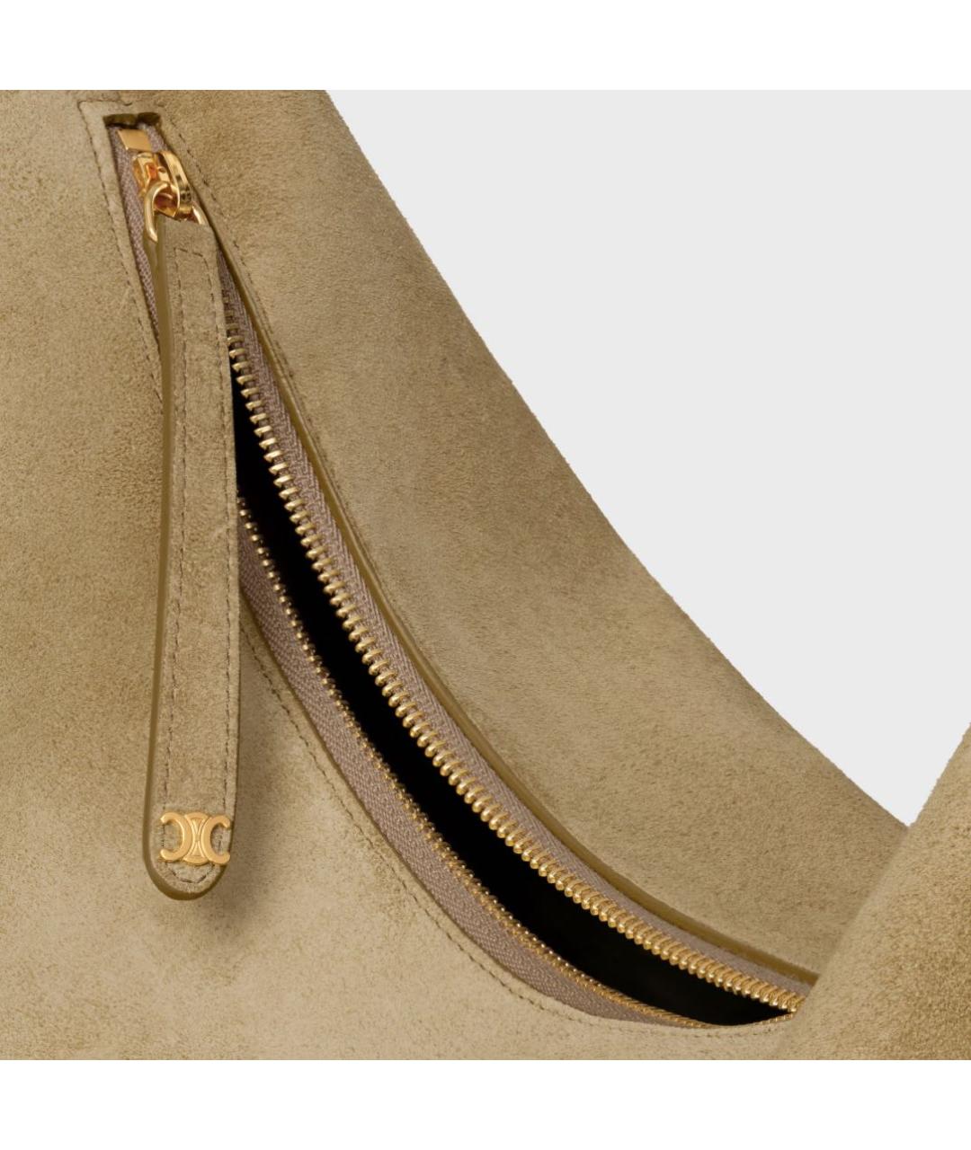 CELINE Бежевая сумка с короткими ручками, фото 3
