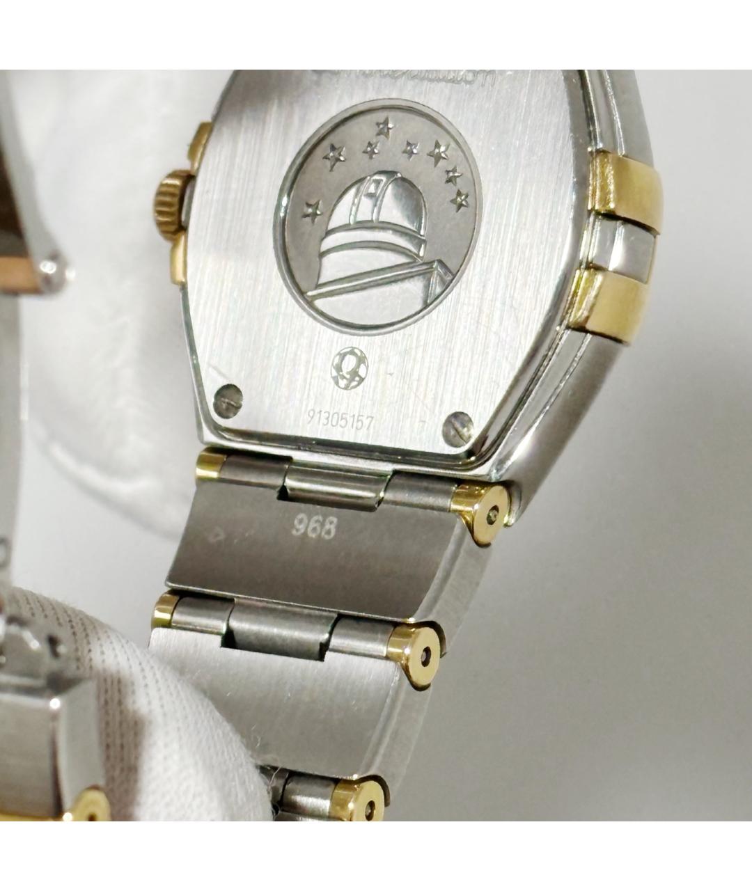 OMEGA Белые металлические часы, фото 6