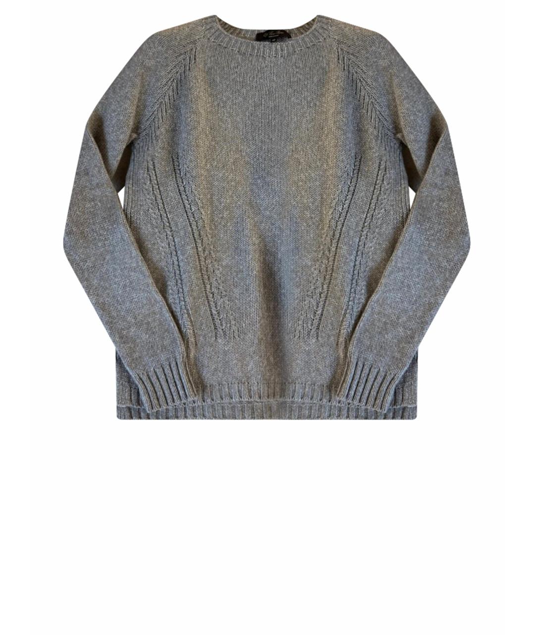 LORO PIANA Серый кашемировый джемпер / свитер, фото 1