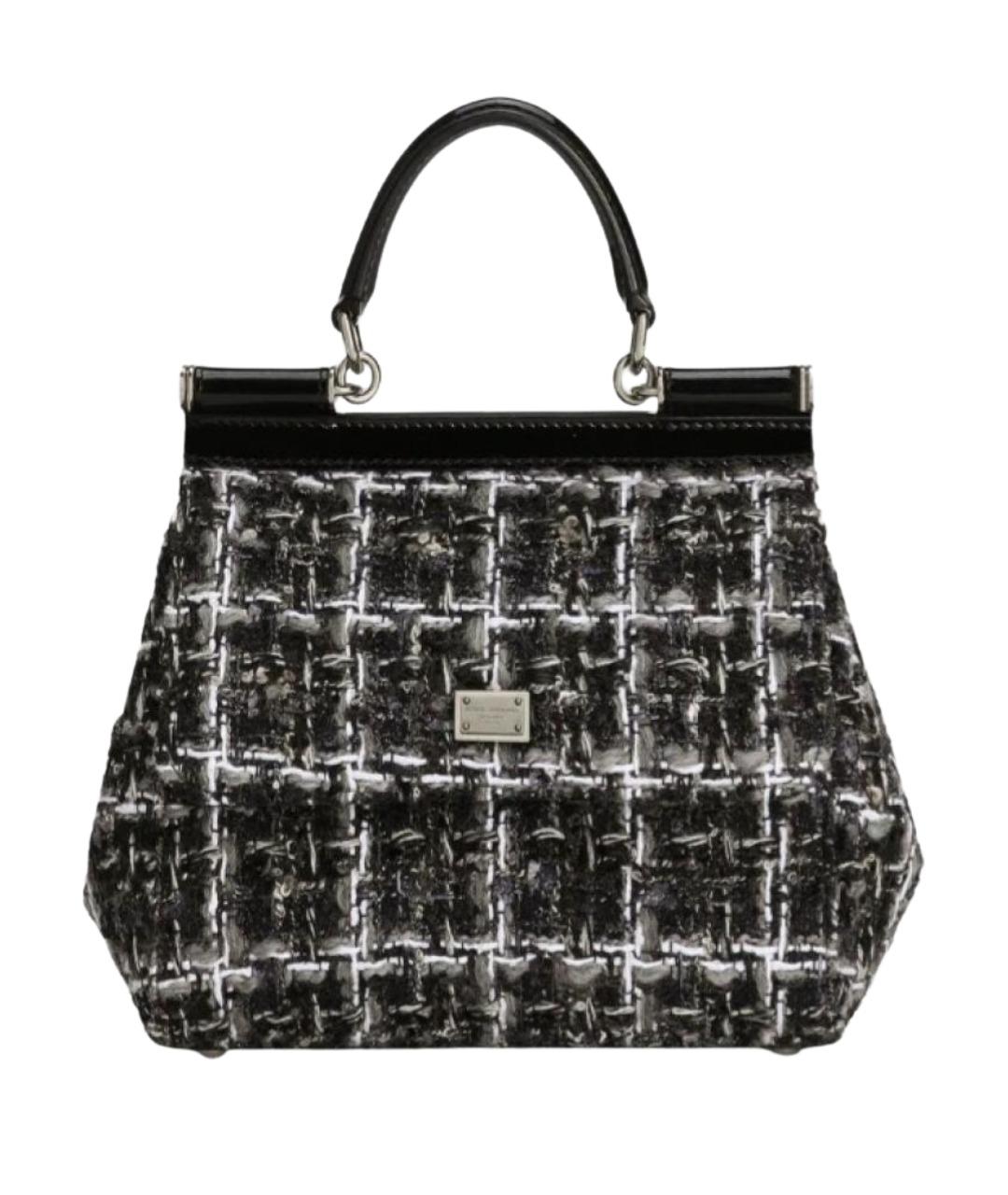 DOLCE&GABBANA Мульти твидовая сумка с короткими ручками, фото 1