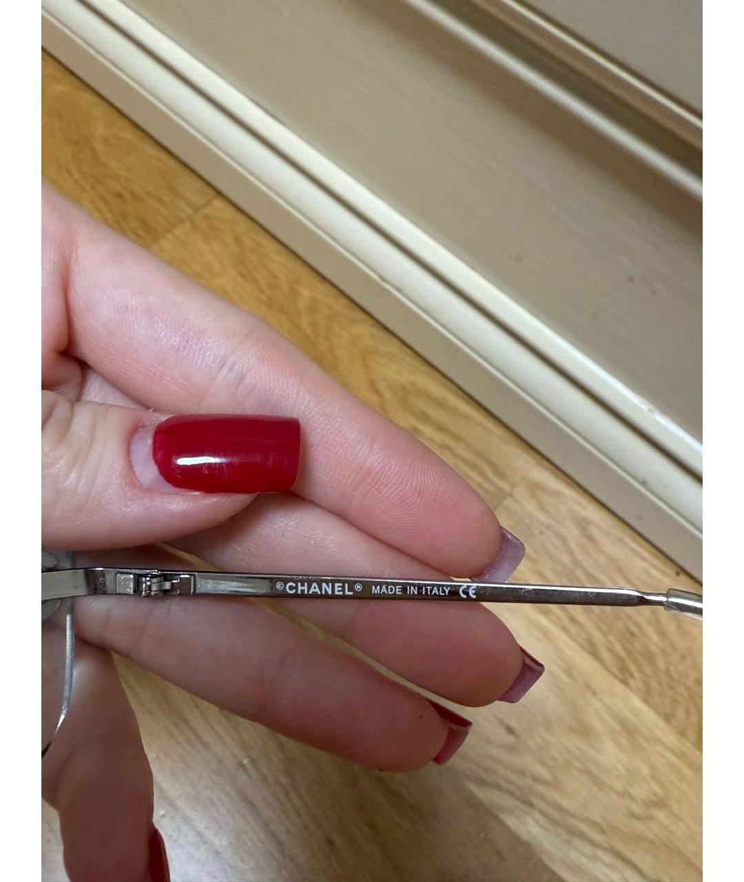 CHANEL Металлические солнцезащитные очки, фото 5