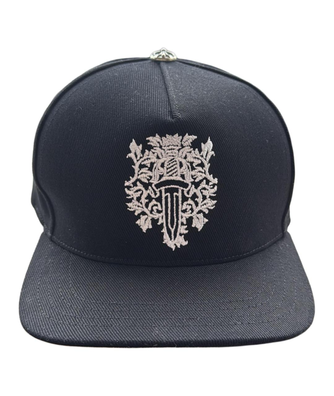 CHROME HEARTS Черная хлопковая кепка, фото 2