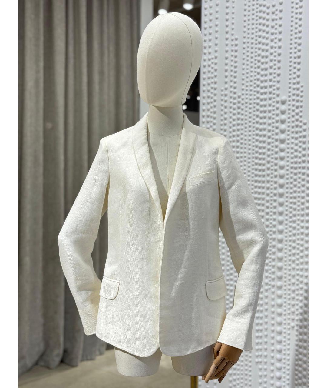 LORO PIANA Белый жакет/пиджак, фото 2