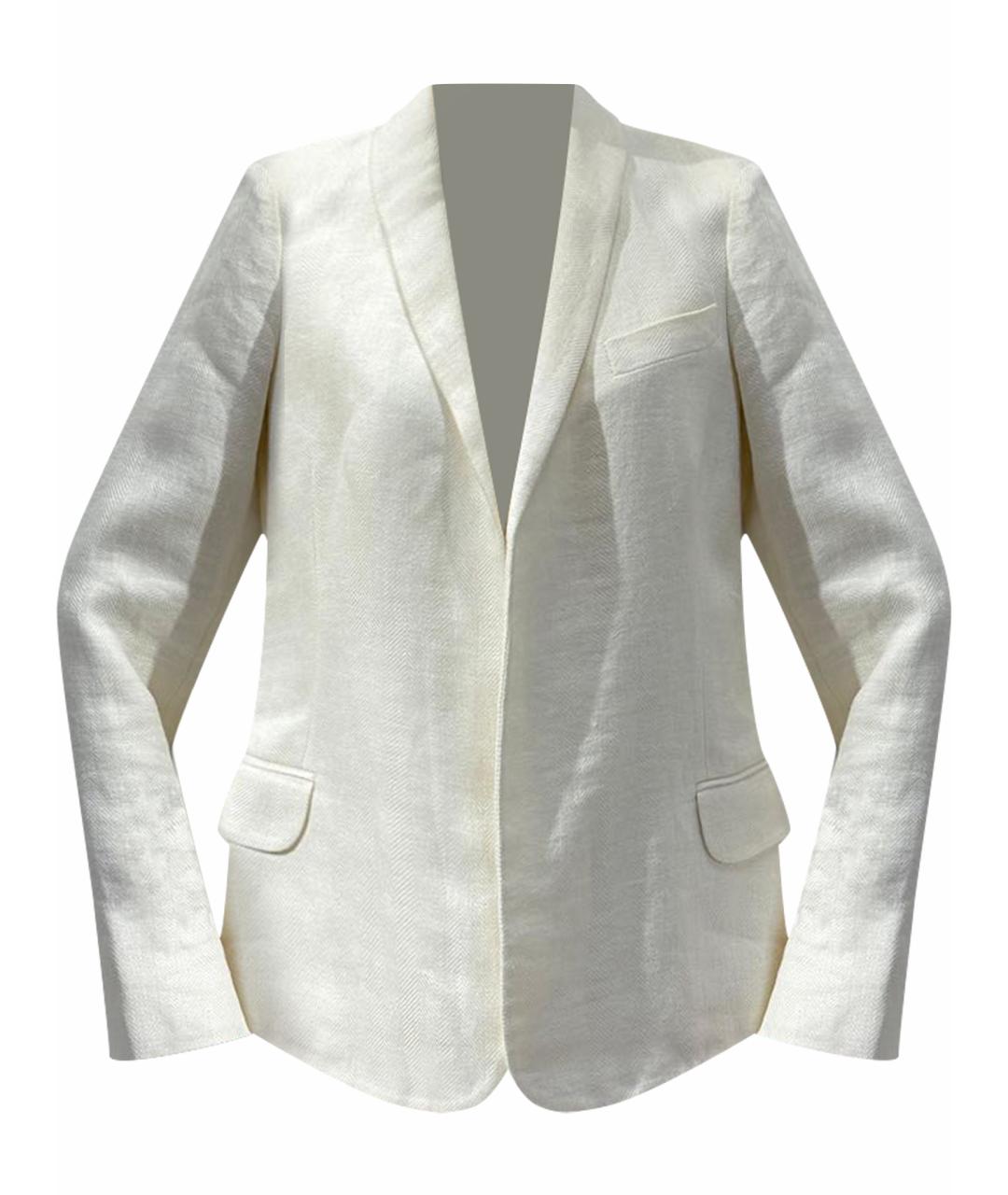 LORO PIANA Белый жакет/пиджак, фото 1
