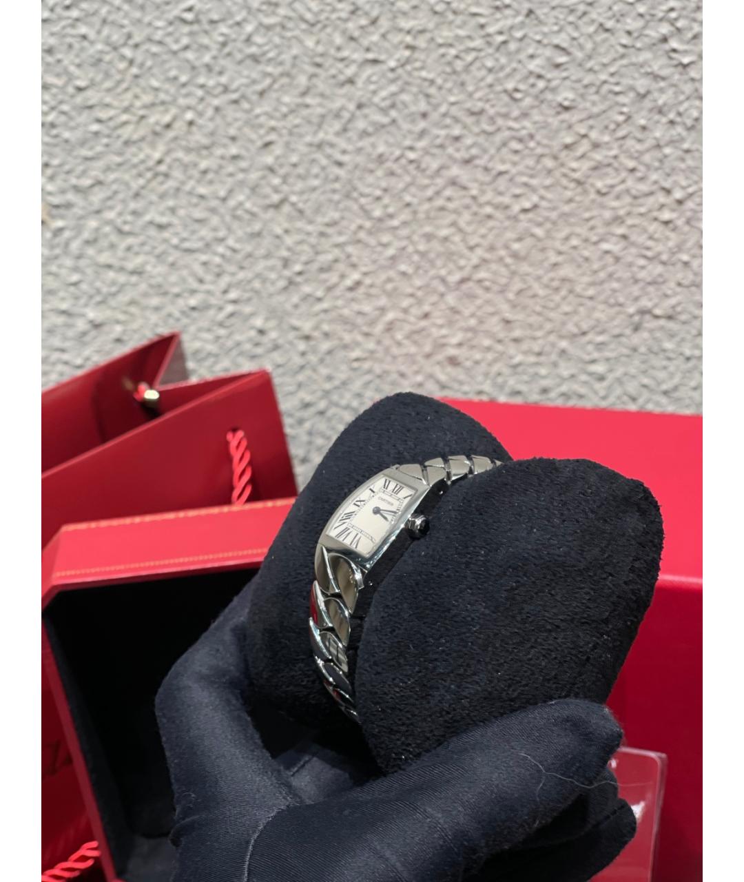 CARTIER Белые металлические часы, фото 7