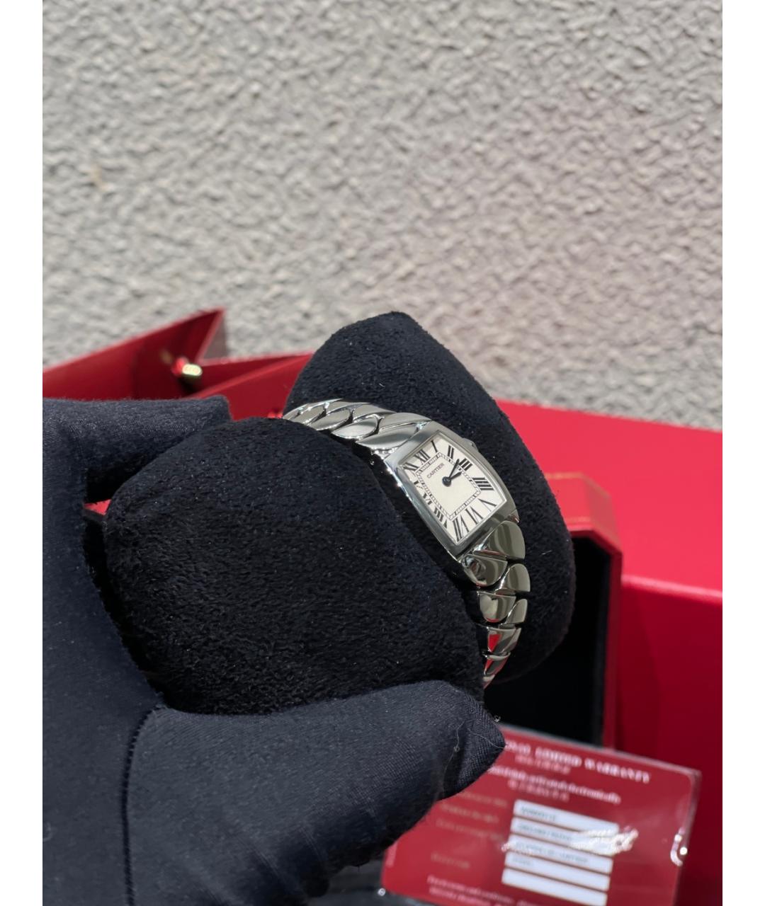 CARTIER Белые металлические часы, фото 6