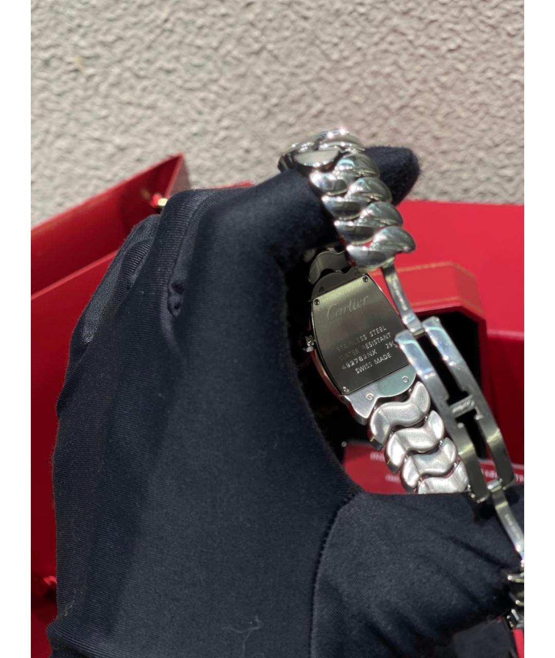 CARTIER Белые металлические часы, фото 8