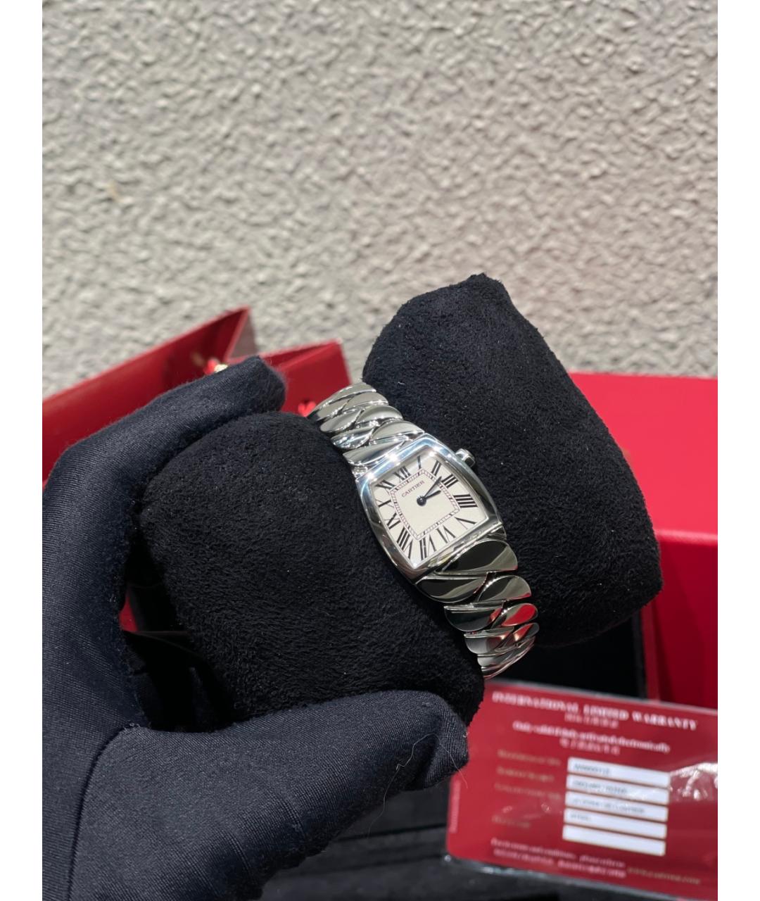 CARTIER Белые металлические часы, фото 5