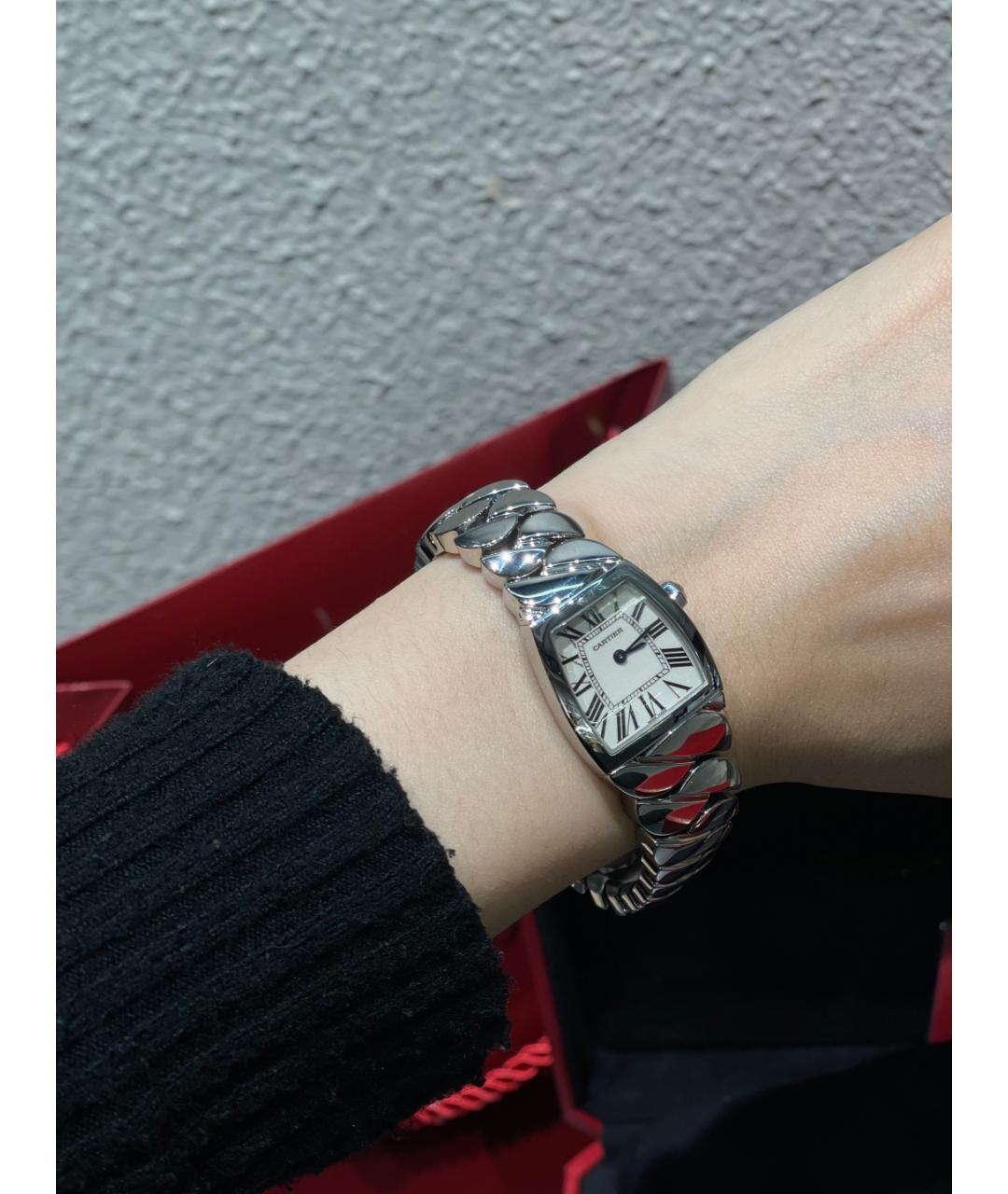 CARTIER Белые металлические часы, фото 10