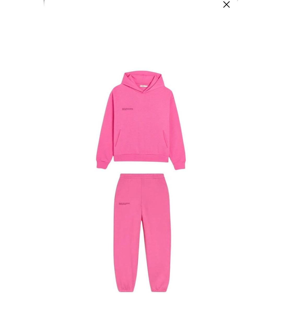 THE PANGAIA Розовый хлопковый костюм с брюками, фото 7