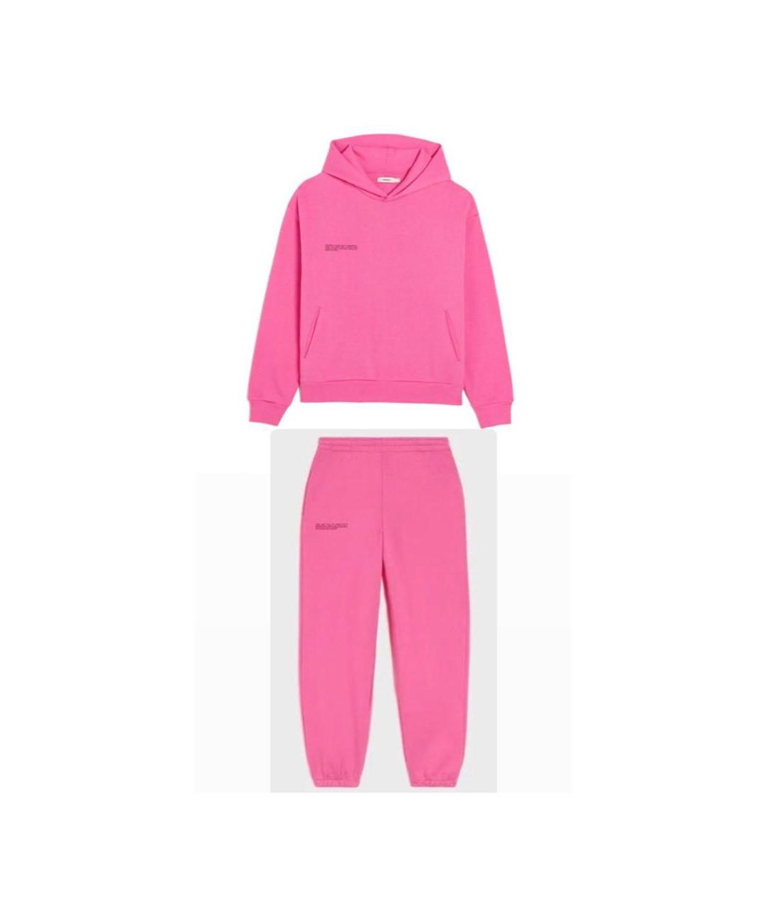 THE PANGAIA Розовый хлопковый костюм с брюками, фото 9