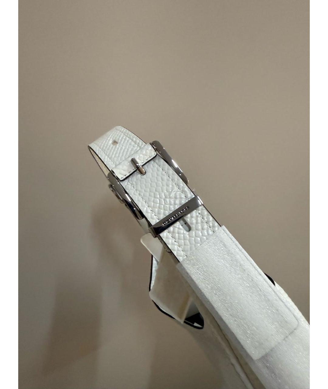 MICHAEL MICHAEL KORS Белая сумка тоут из лакированной кожи, фото 5