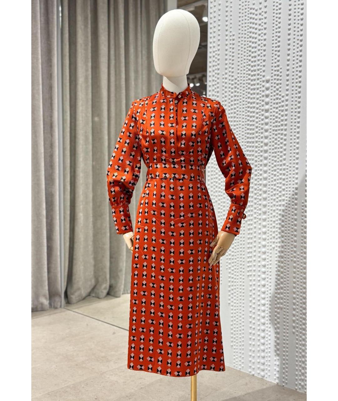 HERMES Оранжевое повседневное платье, фото 3