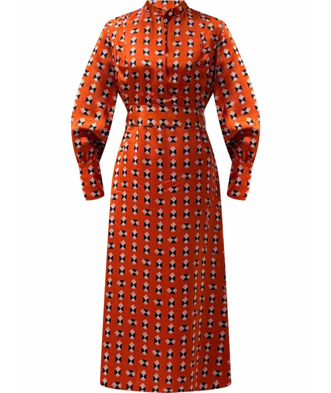 HERMES Оранжевое повседневное платье, фото 1