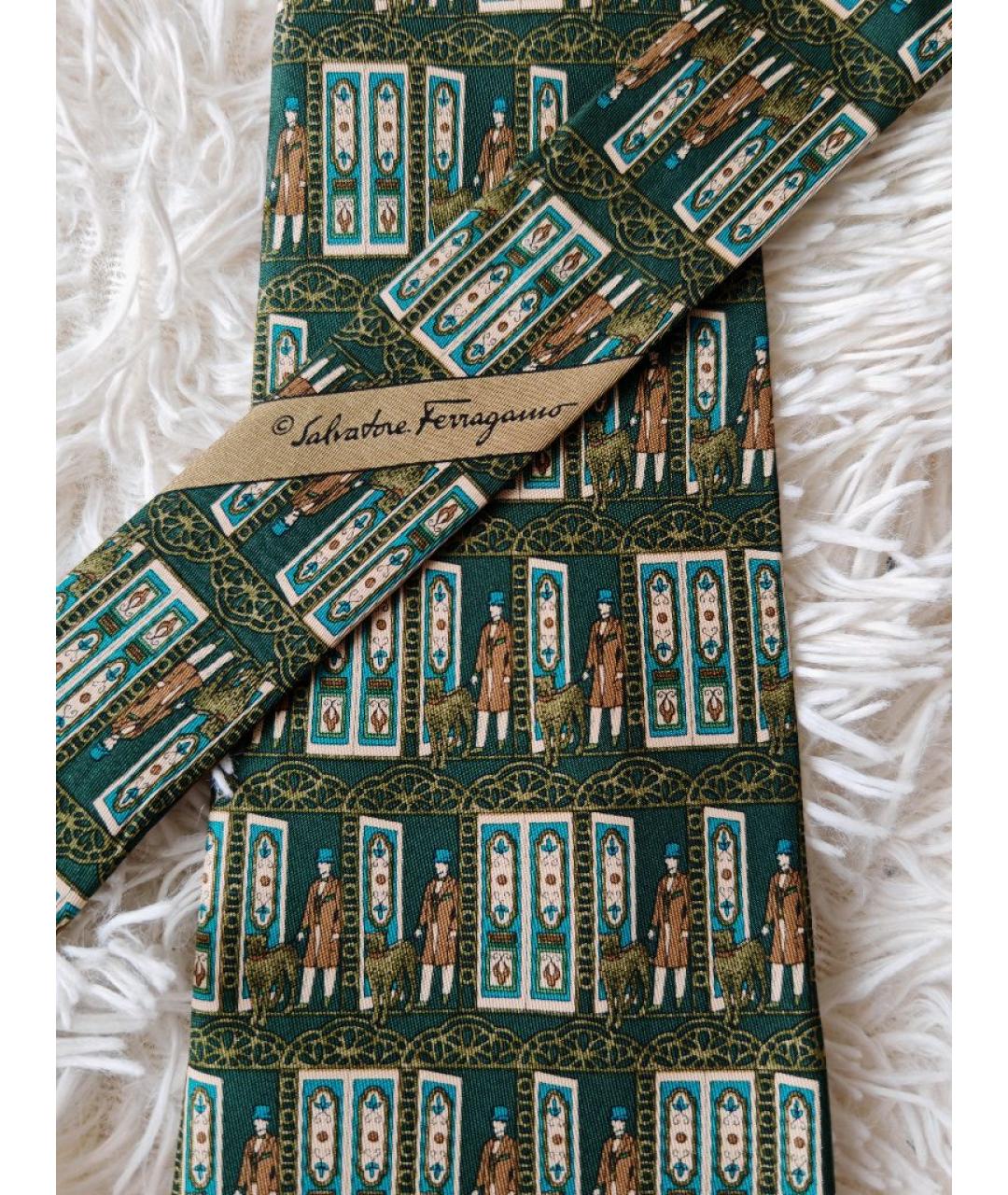 FERRAGAMO Мульти шелковый галстук, фото 3