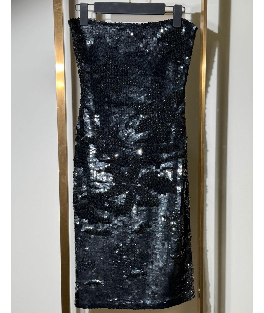 BLUMARINE Черное полиамидовое коктейльное платье, фото 6