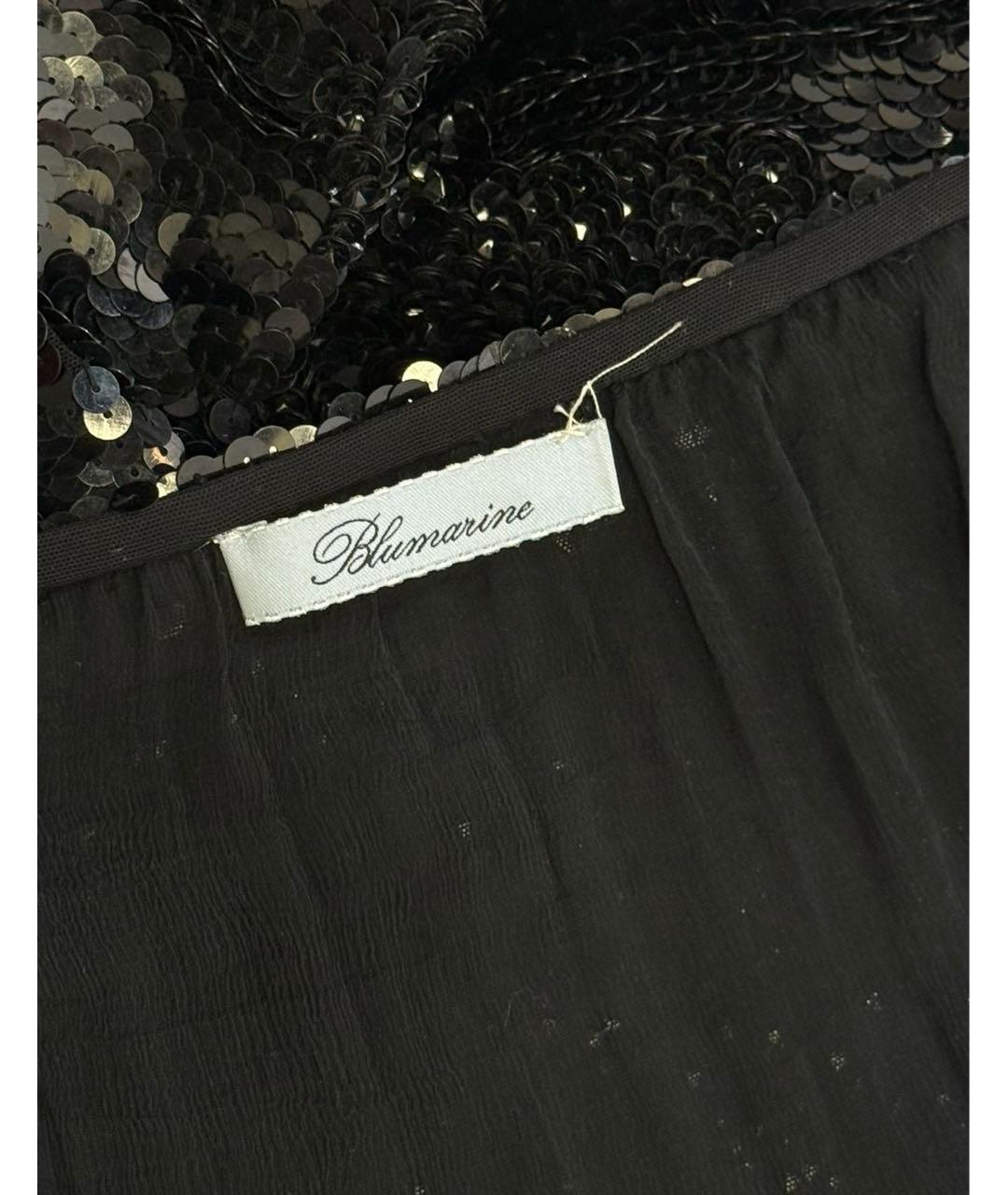 BLUMARINE Черное полиамидовое коктейльное платье, фото 3