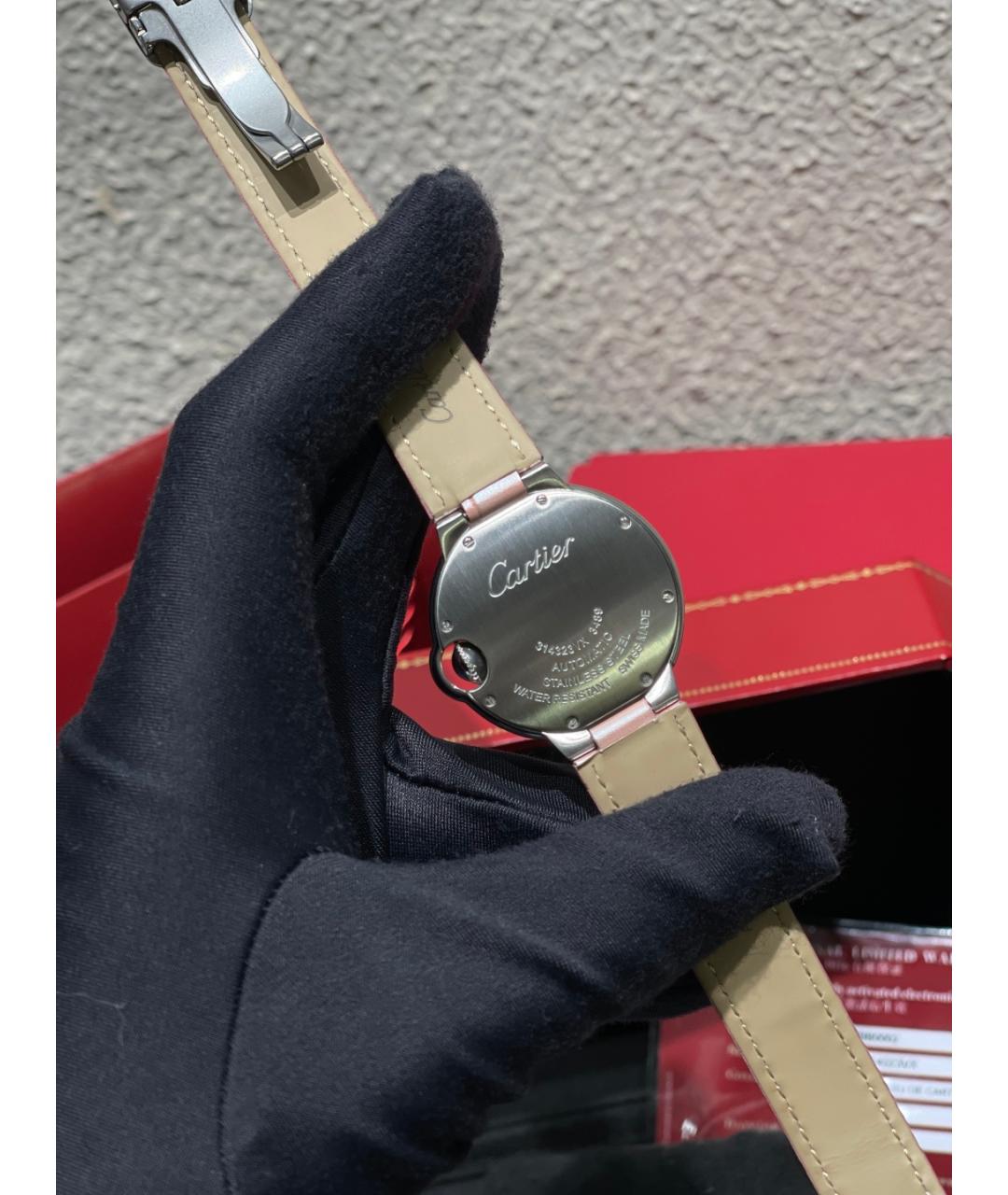 CARTIER Розовые металлические часы, фото 9