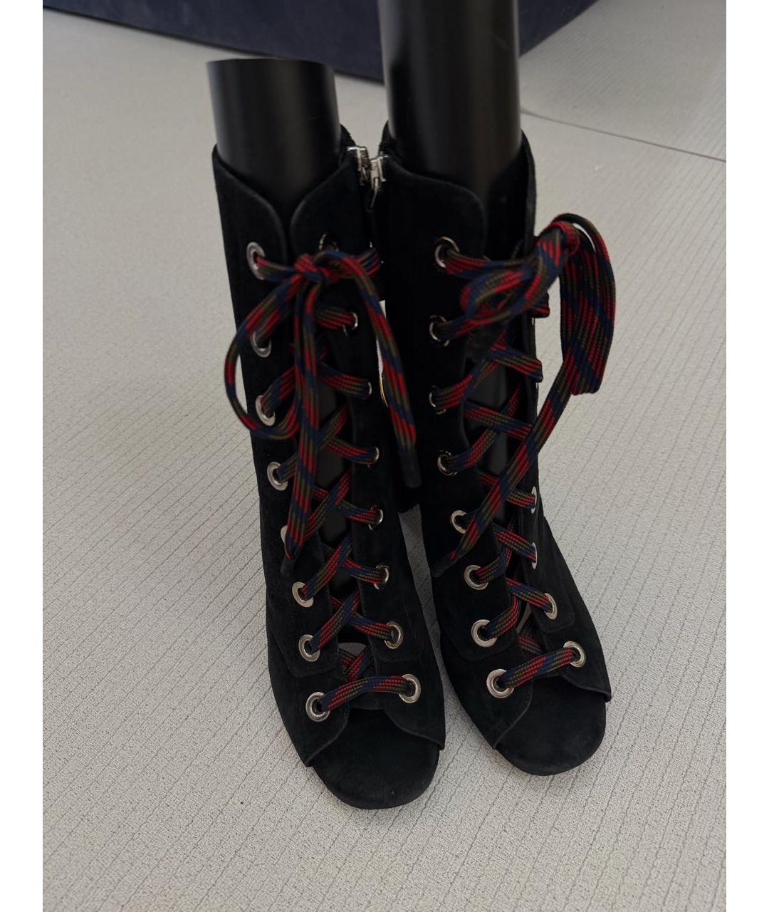 PRADA Черные замшевые ботильоны, фото 2