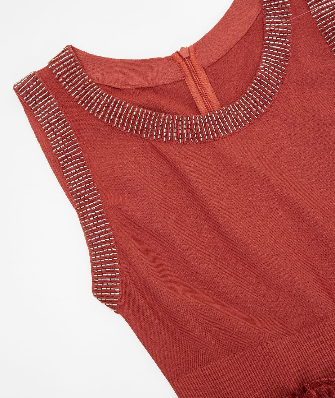 ALAIA Красное шелковое повседневное платье, фото 2