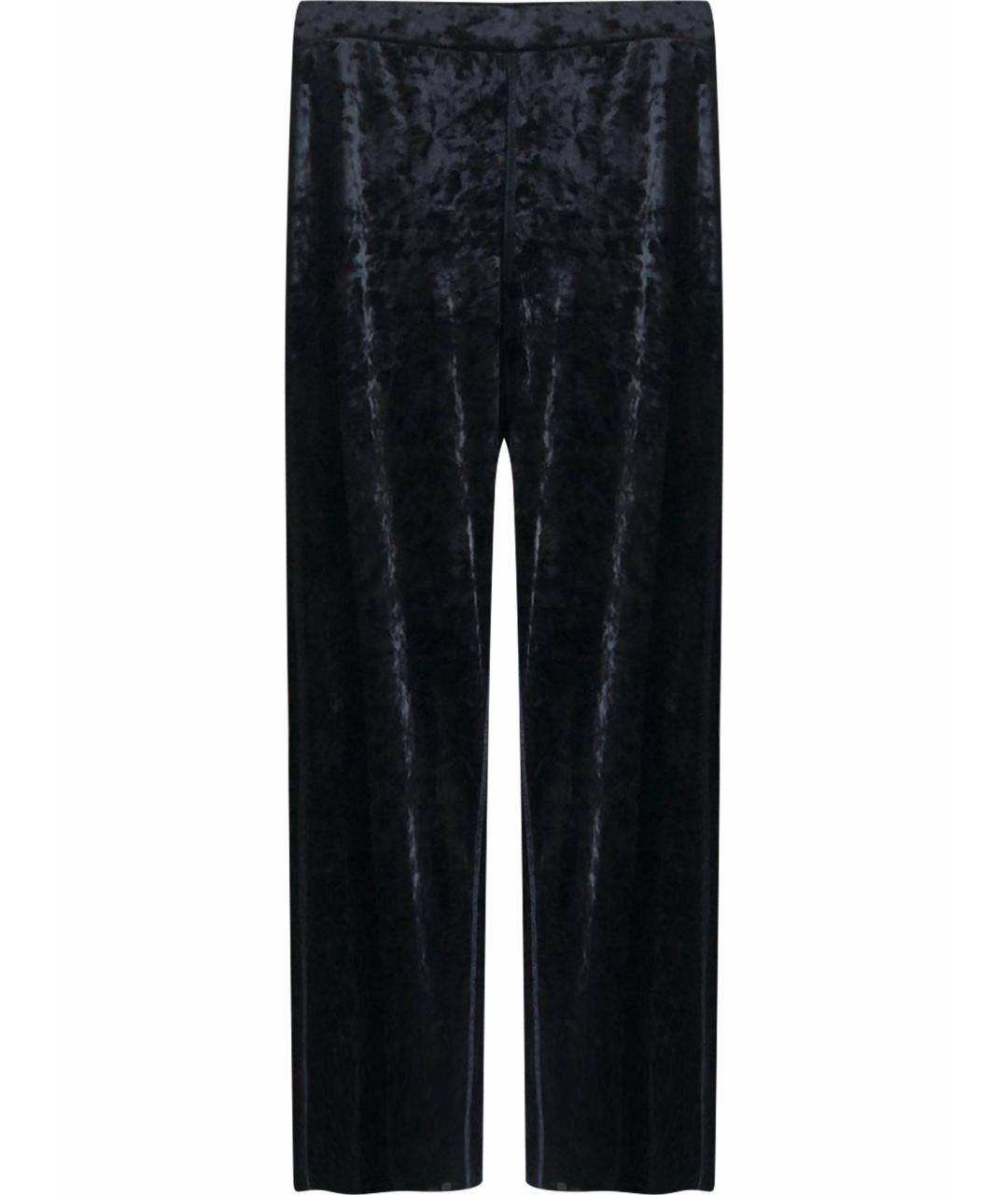 DKNY Черные бархатные брюки широкие, фото 1