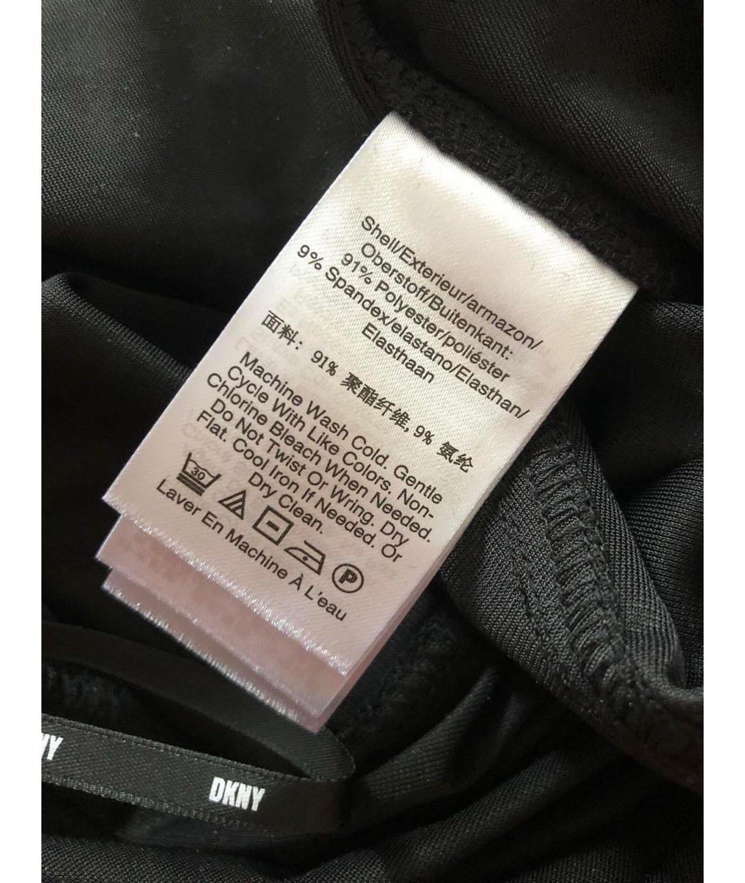 DKNY Черные бархатные брюки широкие, фото 4