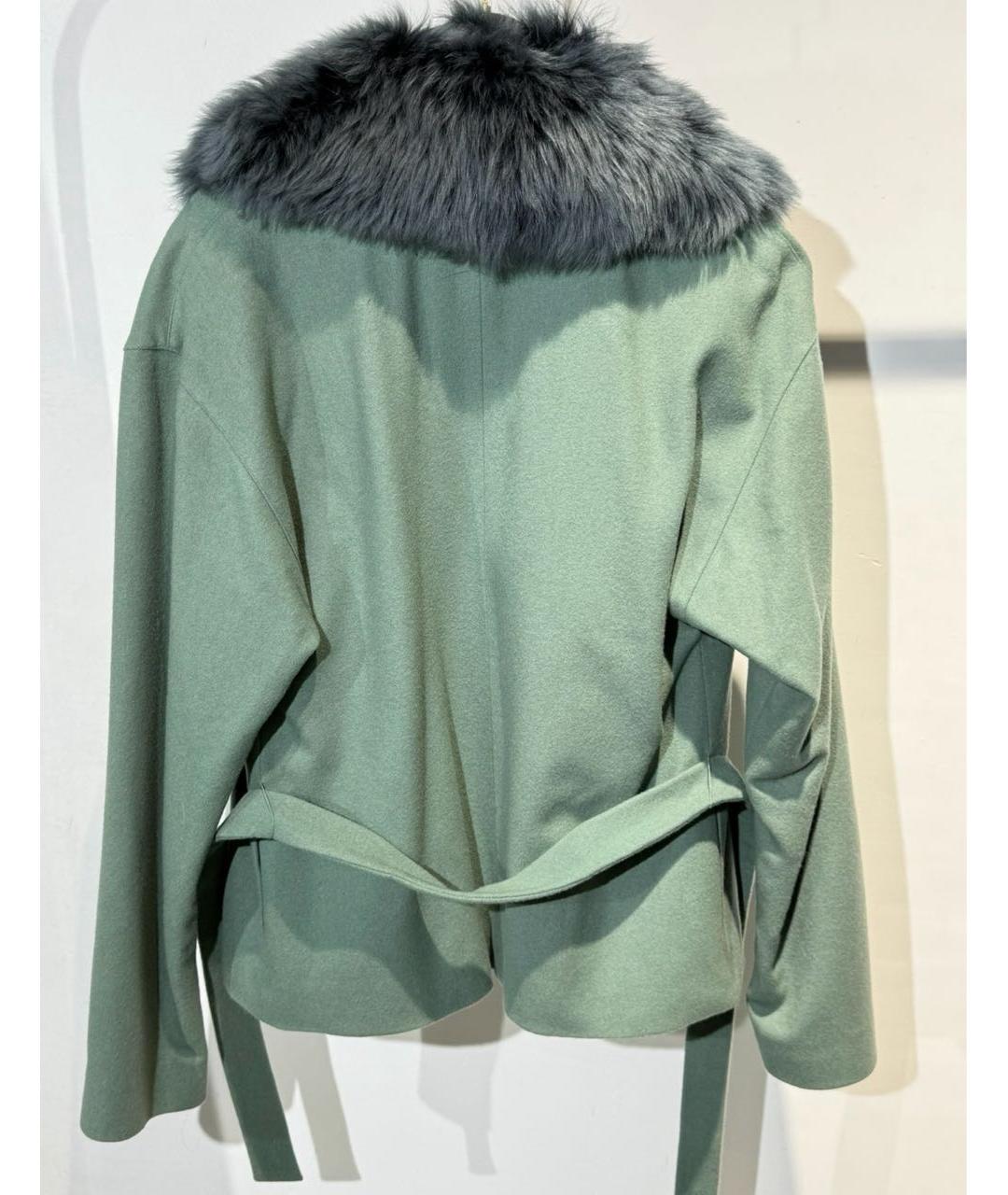 RALPH LAUREN PURPLE LABEL Бирюзовое кашемировое пальто, фото 2