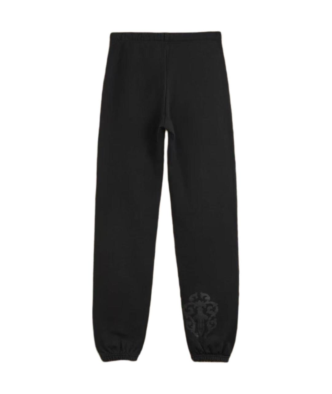 CHROME HEARTS Черные хлопковые повседневные брюки, фото 2