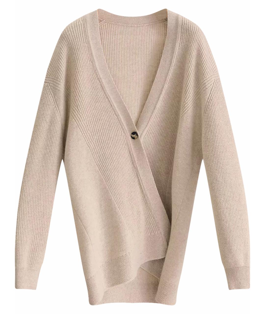 HERMES Бежевый кашемировый кардиган, фото 1