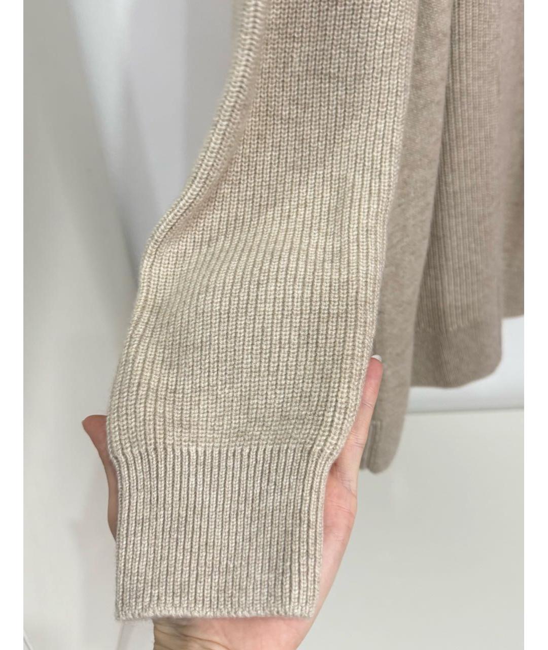 HERMES Бежевый кашемировый кардиган, фото 5
