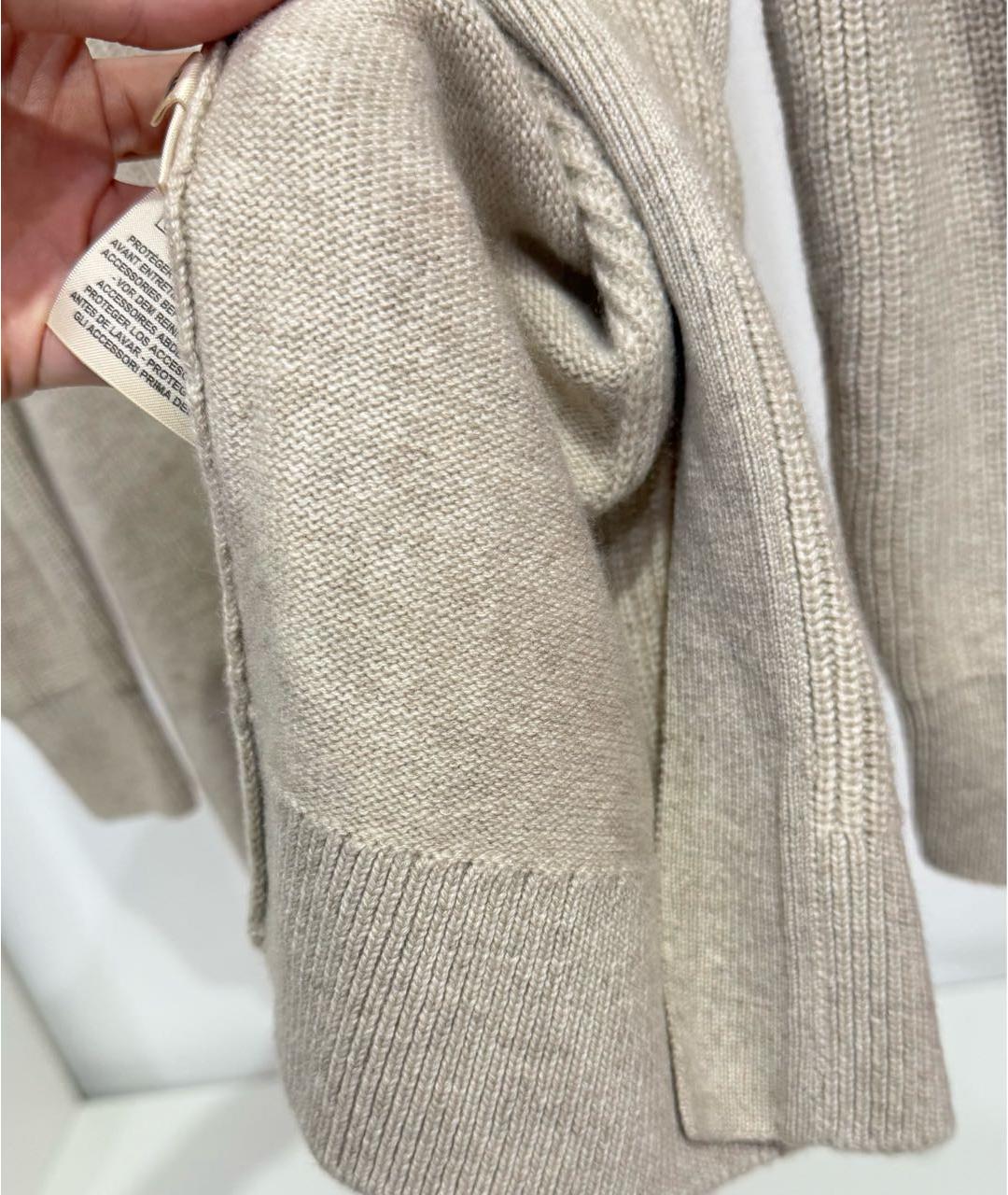 HERMES Бежевый кашемировый кардиган, фото 8