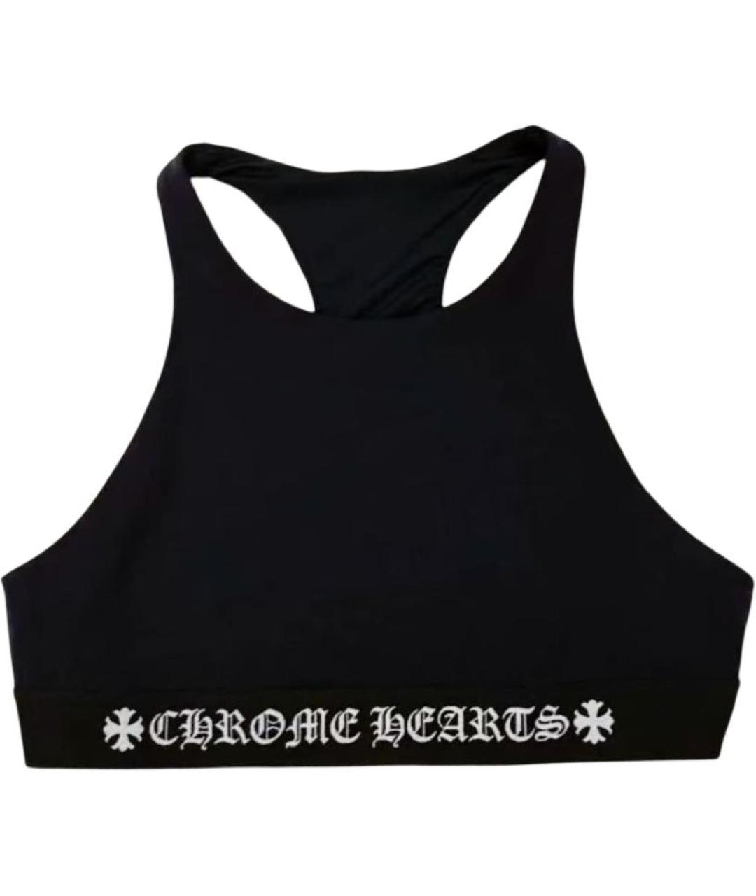 CHROME HEARTS Черная хлопковая майка, фото 1