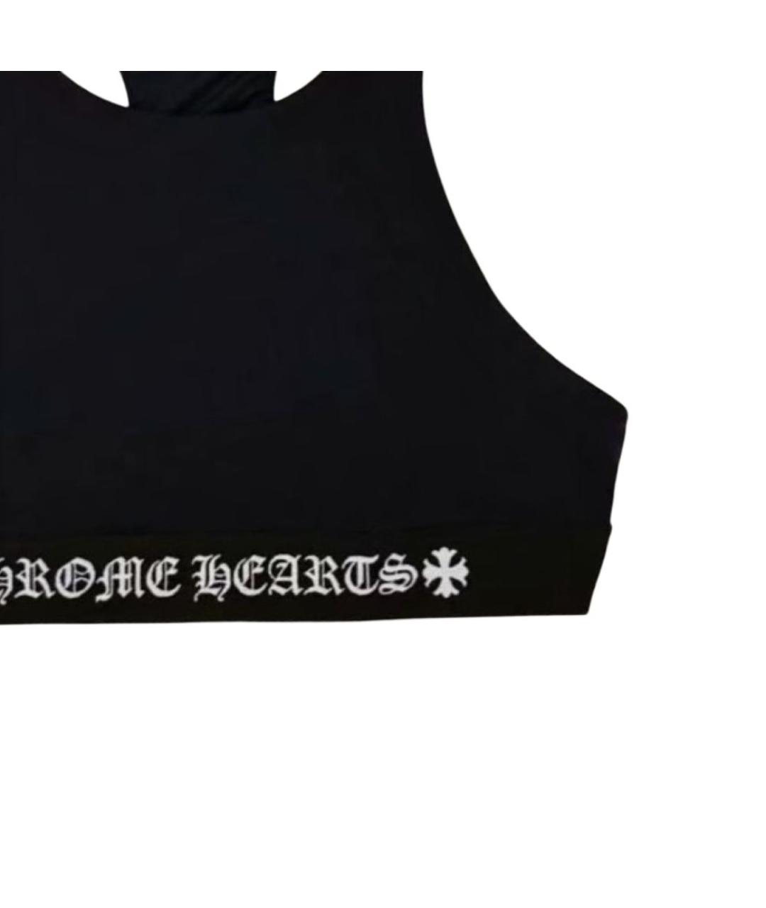 CHROME HEARTS Черная хлопковая майка, фото 3