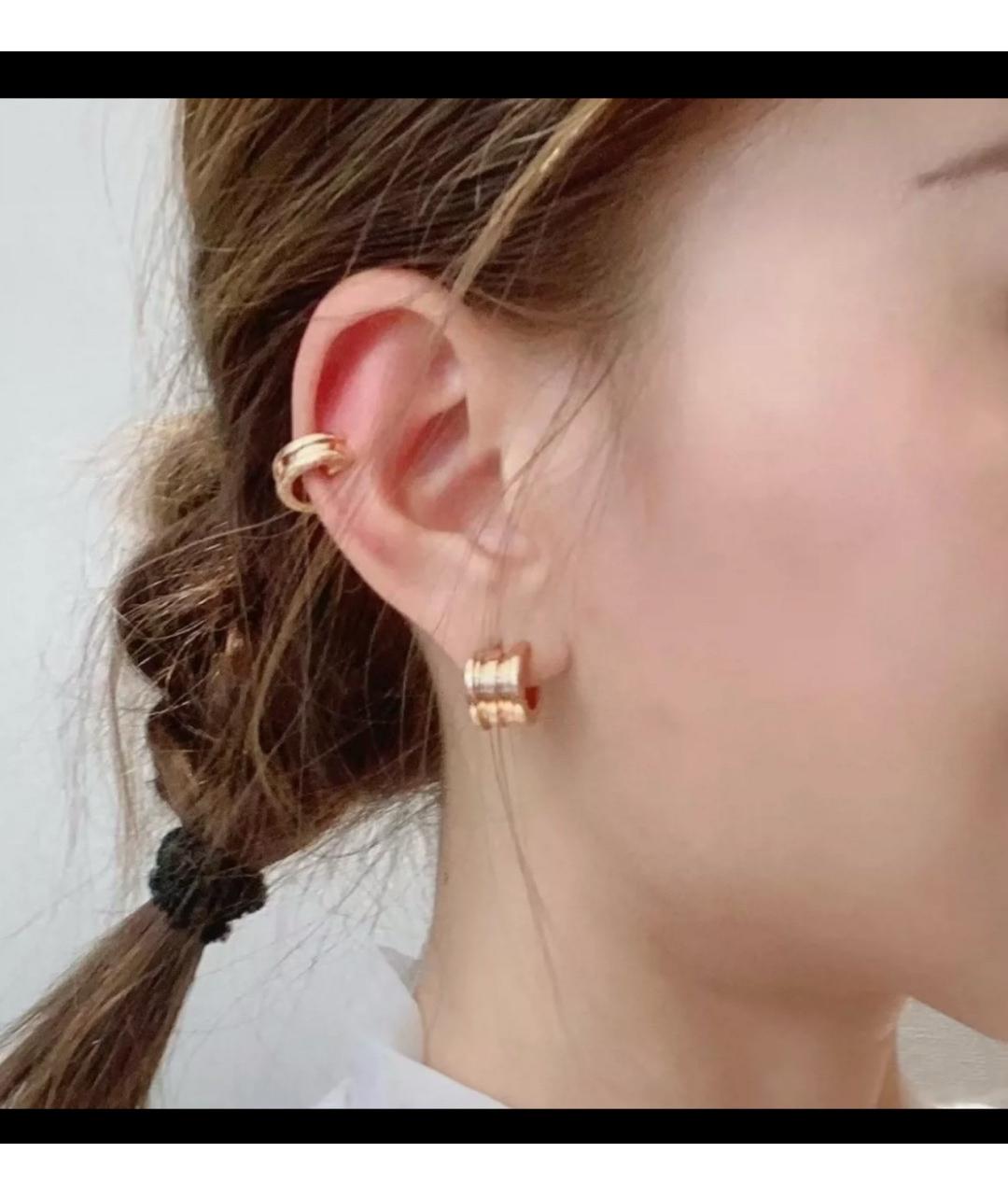 BVLGARI Золотые серьги из розового золота, фото 4