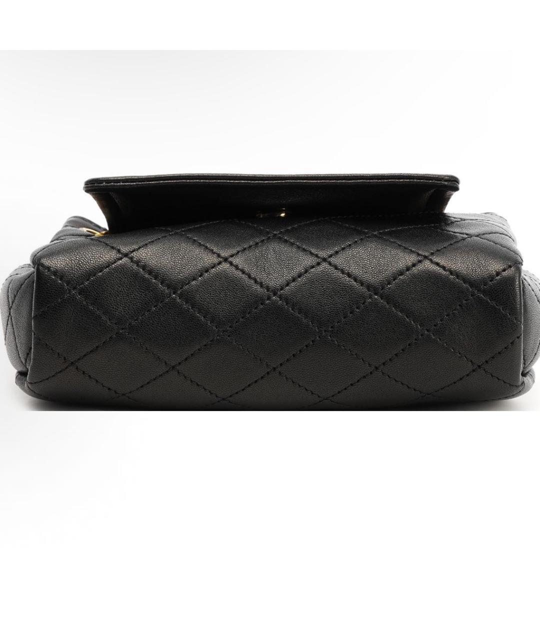 SAINT LAURENT Черная кожаная сумка через плечо, фото 4