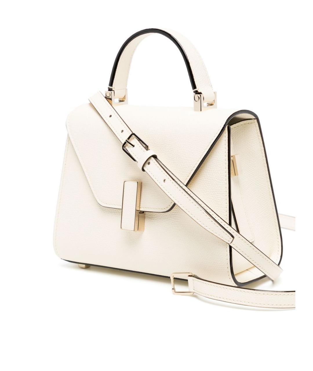 VALEXTRA Белая кожаная сумка тоут, фото 2