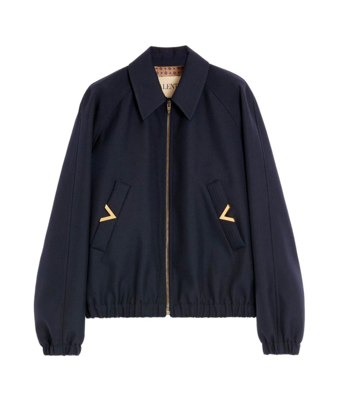 VALENTINO Синяя шерстяная куртка, фото 1