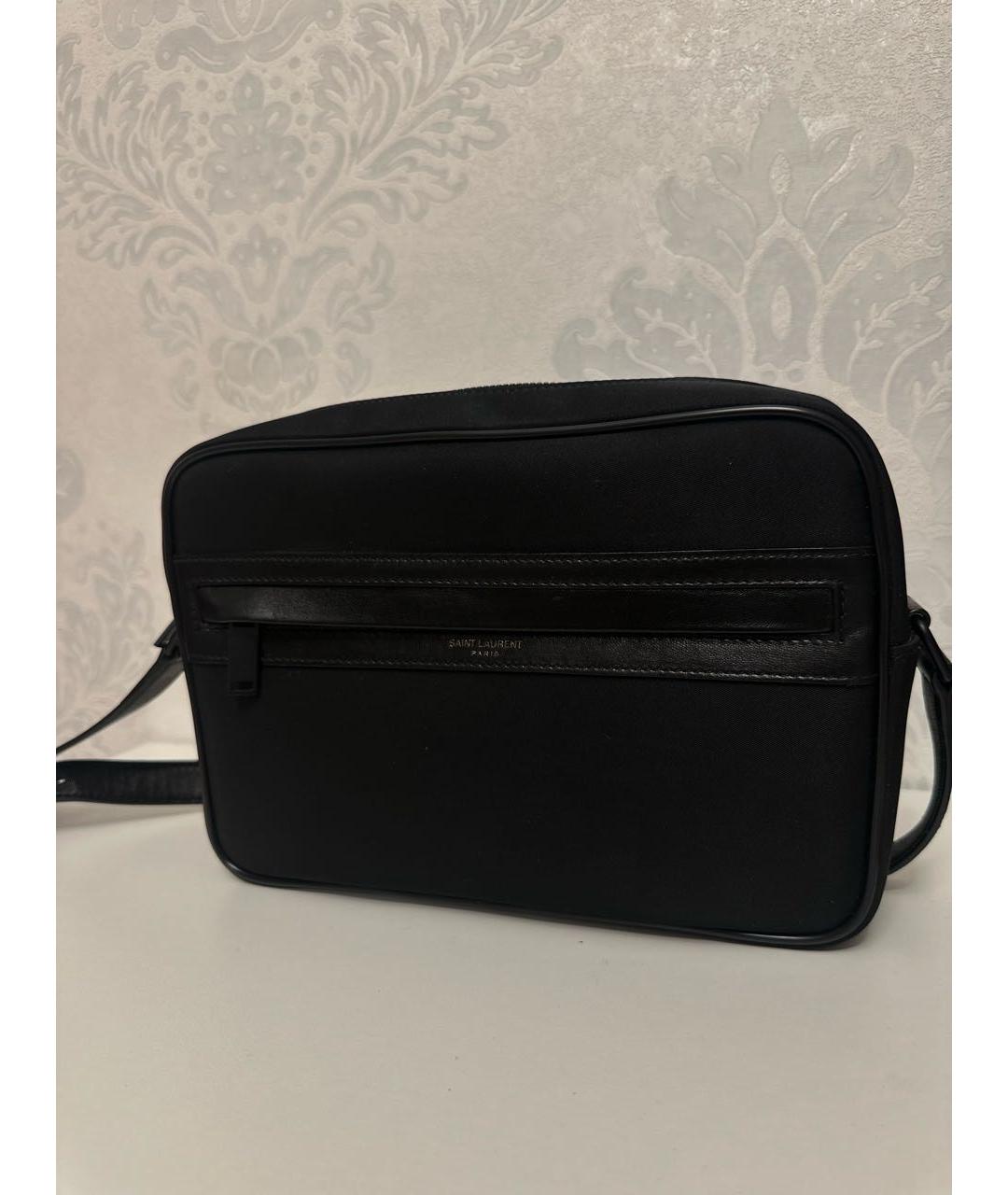 SAINT LAURENT Черная сумка на плечо, фото 2