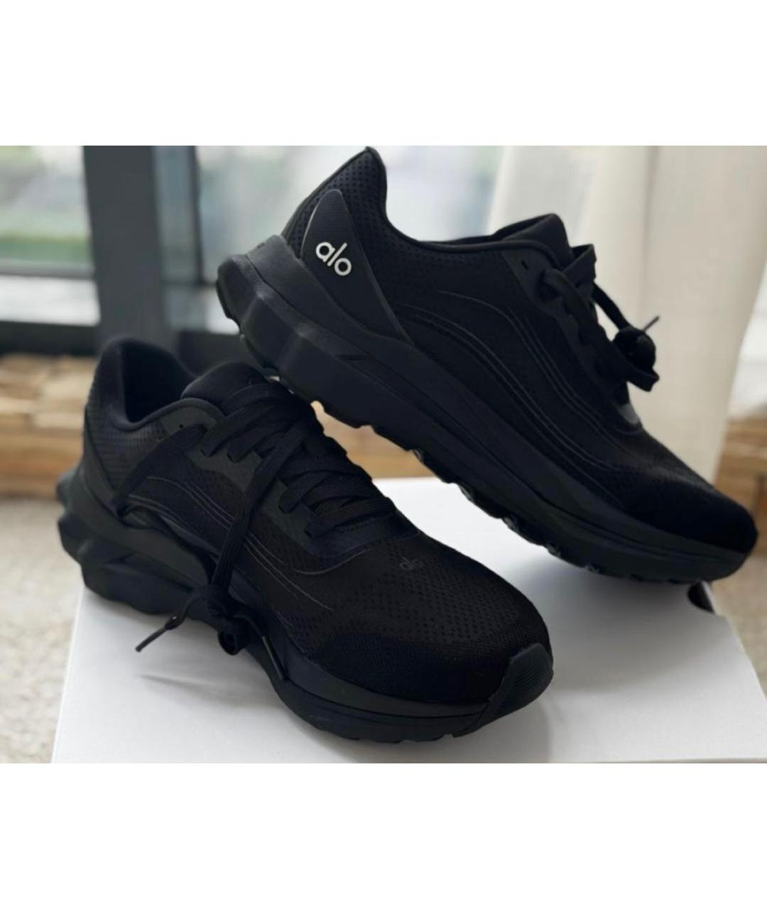 ALO YOGA Черные текстильные кроссовки, фото 6